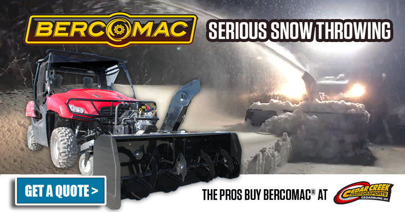 Cedar Creek Motorsports is Your Bercomac® Snow Thrower Dealer