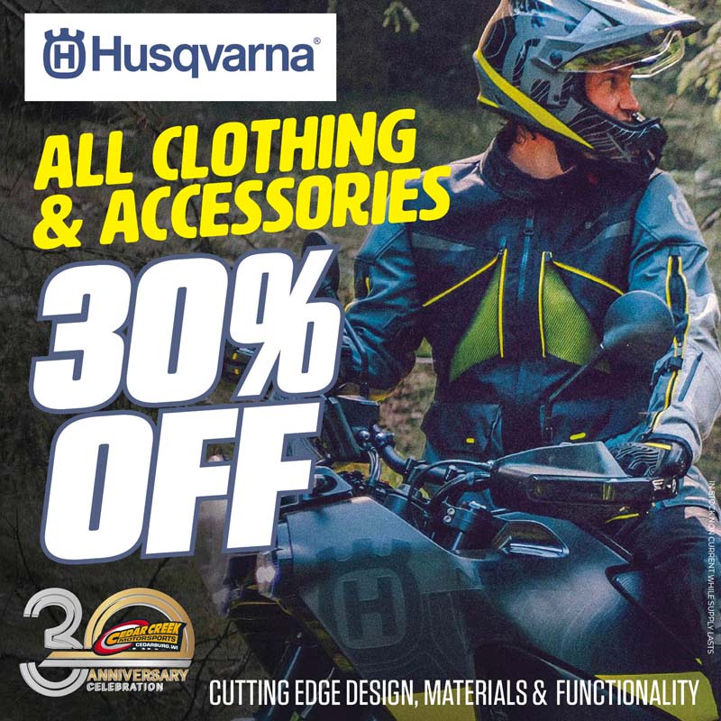 Lowest price Husqvarna Motorcycles Accessories Parts Apparel sale WI