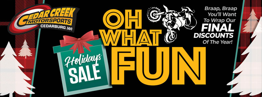 Powersports Year End Clearance Sale at Cedar Creek Motorsports in Cedarburg, WI