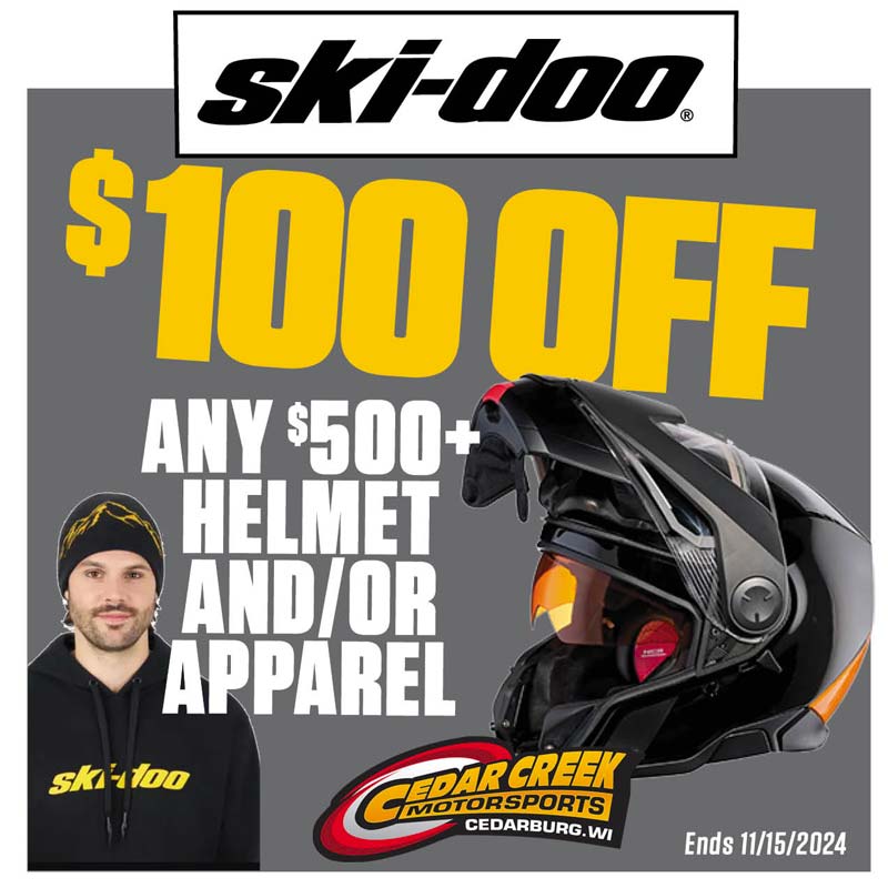 Ski-Doo Helmet sale $100 Off coupon