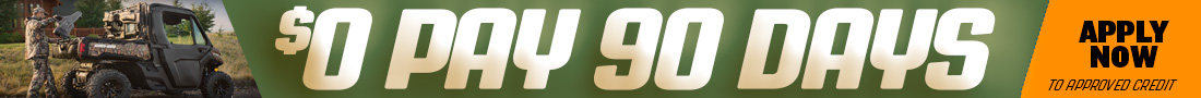Zero Payments for 90 Days on powersports in Cedarburg, Wisconsin