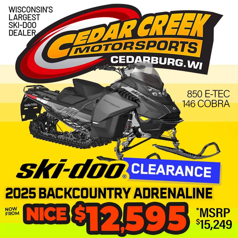 2025 Ski-Doo Backcountry Adrenaline 850 for sale in Green Bay, Milwaukee, Madison WI, Chicago, IL