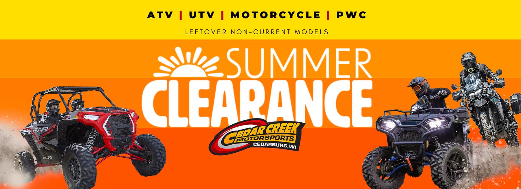 ATV Sale happening now in Cedarburg, WI