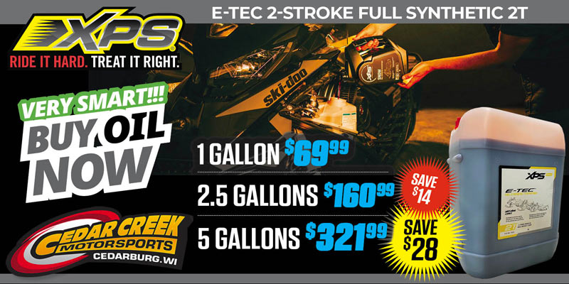 Bulk Oil for Snowmobiles for sale SKi-Doo XPS 2 Stroke Full Synthetic lowest price gallons WI