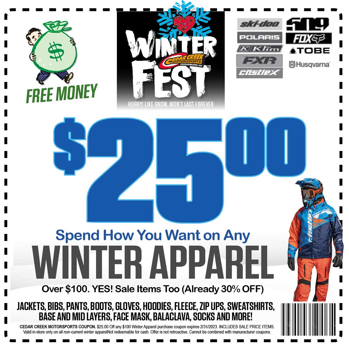 WINTER FEST 25 DOLLAR