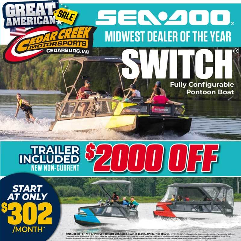 BEST PRICE ON SEA-DOO SWITCH PONTOON HERE