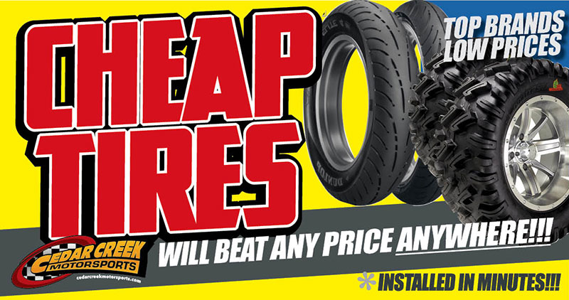 Cheaps Tires in Cedar Creek Motorsports