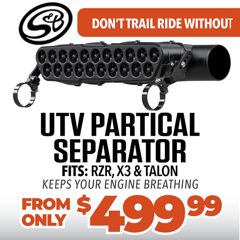 UTV Partical Separator in Cedar Creek Motorsports