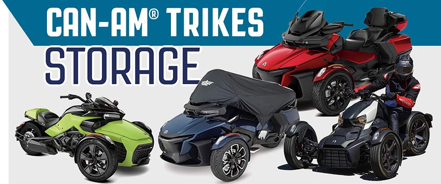 Can-Am® Trikes Storage in Cedar Creek Motorsports