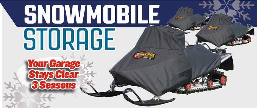 Snowmobile Storage in Cedar Creek Motorsports