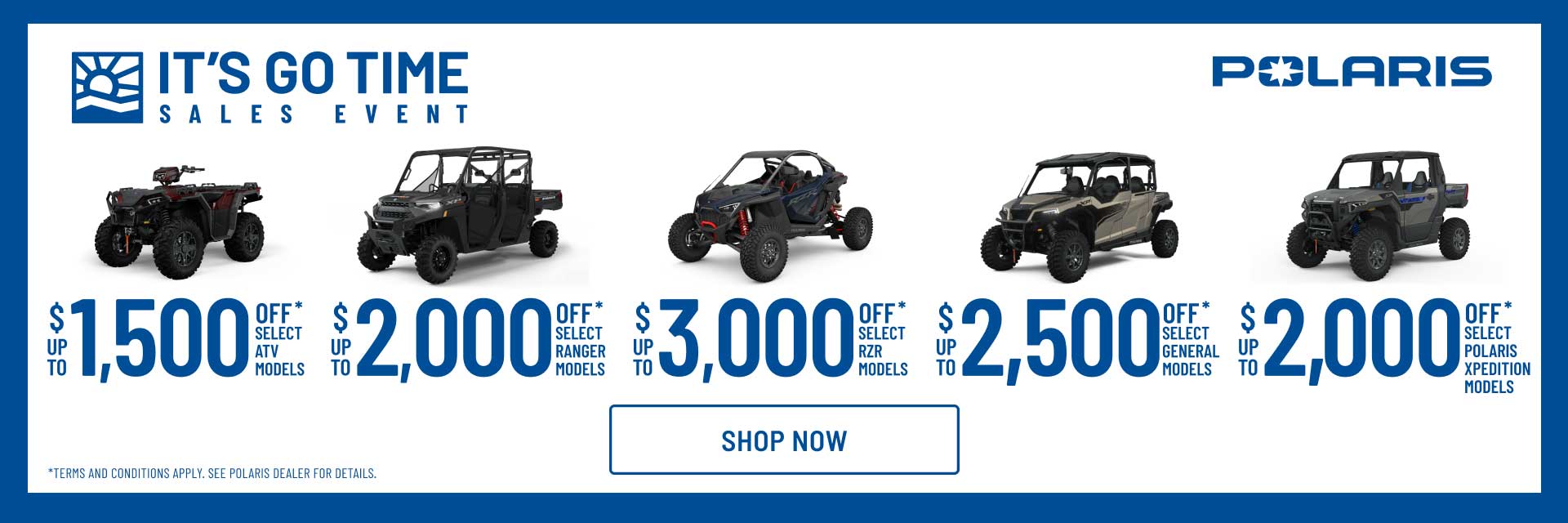 Polaris Promotions Rebates Coupons Cedar Creek Motorsports near